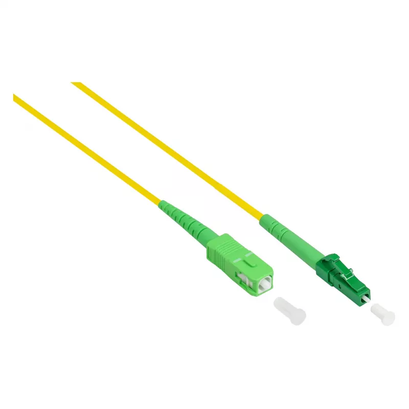 Alcasa LW-S901LASA optiskās šķiedras kabelis 1 m LC/APC SC/APC OS2 dzeltens (LW-S901LASA)