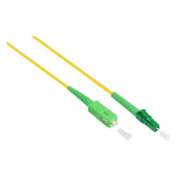 Alcasa LW-S902LASA optiskās šķiedras kabelis 2 m LC/APC SC/APC FTTH G.652D dzeltens (LW-S902LASA)