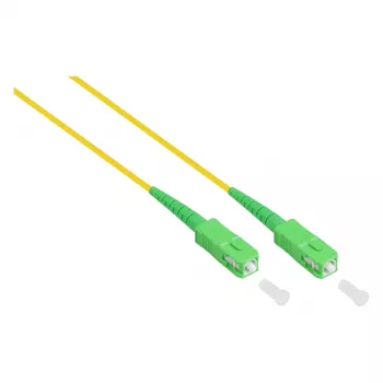 Alcasa LW-S903LASA optiskās šķiedras kabelis 3 m LC/APC SC/APC FTTH G.652D dzeltens (LW-S903LASA)