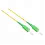 Alcasa LW-S903LASA optiskās šķiedras kabelis 3 m LC/APC SC/APC FTTH G.652D dzeltens (LW-S903LASA)