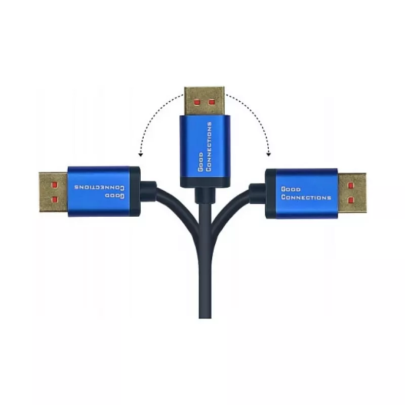 Alcasa SmartFLEX kabelis - 5 m - DisplayPort - DisplayPort - vīrišķais - vīrišķais - 7680 x 4320 pikseļi (4814-SF050B)