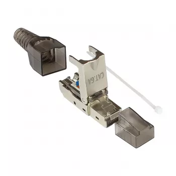 Good Connections GC-N0147 - RJ-45 - Melns - Sudraba - Caurspīdīgs - Vīrišķais - taisns - Cat6a - S/UTP (STP)