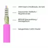 Alcasa LW-P820LC4 optiskās šķiedras kabelis 20 m LC/UPC OM4 Kapučīno - Violeta - Balts (LW-P820LC4)