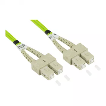 Alcasa LW-803SC5 optiskās šķiedras kabelis 3 m LSZH OM5 SC zaļš (LW-803SC5)