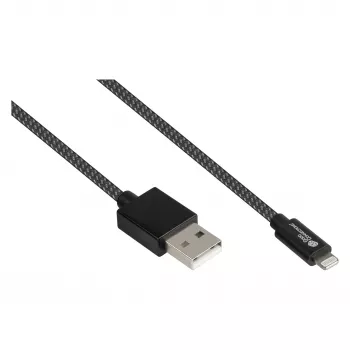 Good Connections USB 2.0 Lade- und Datenkabel für iPhone/iPad/iPod USB-A Stecker an Lightning - Das hochwertig verarbeitete und offiziell von Apple ze