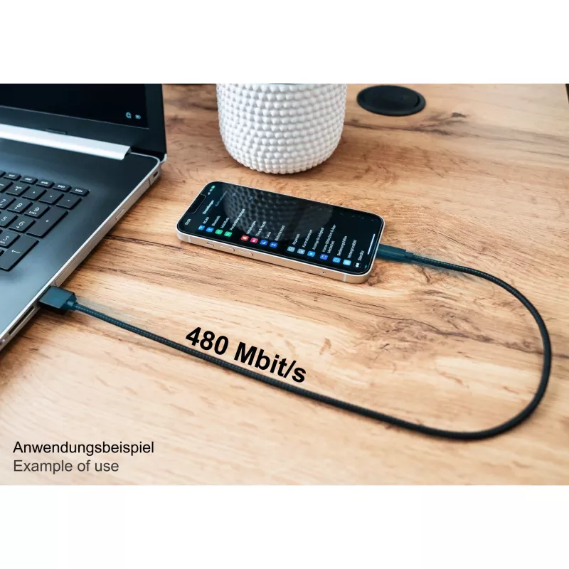 Good Connections USB 2.0 Lade- und Datenkabel für iPhone/iPad/iPod USB-A Stecker an Lightning - Das hochwertig verarbeitete und offiziell von Apple ze