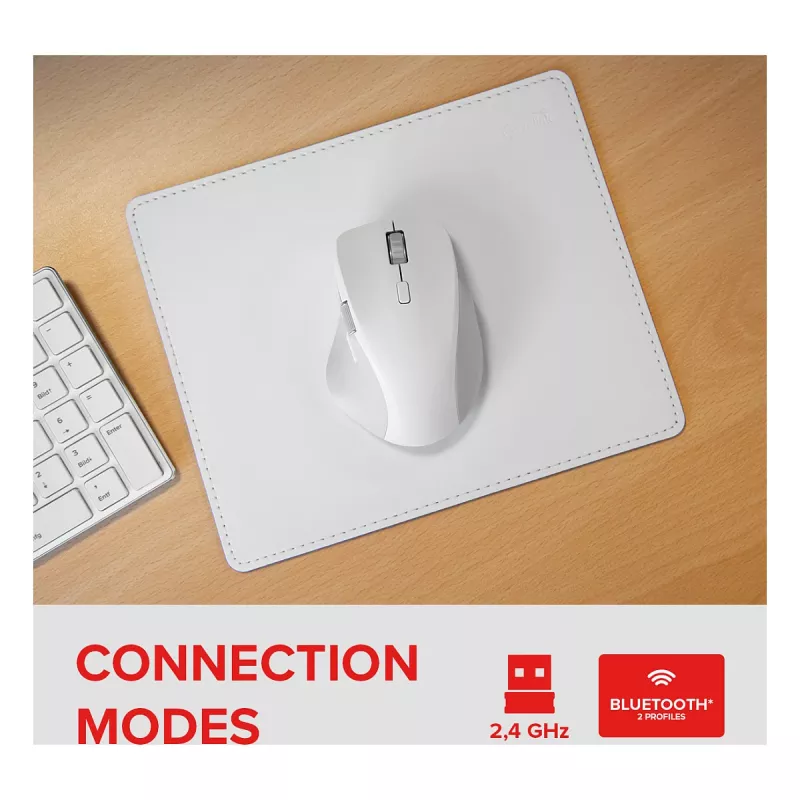 Pele Speedlink LIBERA uzlādējama bezvadu Bluetooth klusā balta