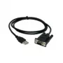 USB - RS-232 kabelis EXSYS EX-1301-2F 1,8m melns