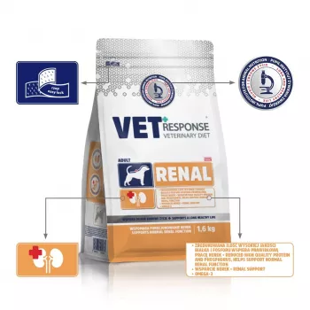 VET RESPONSE Renal - sausa suņu barība - 1,6 kg