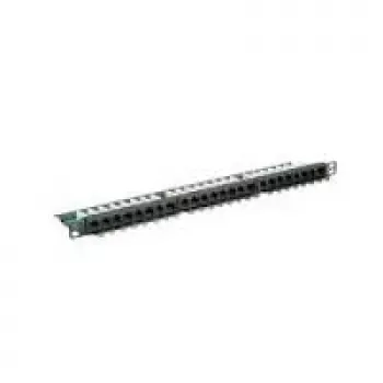 ROLINE 48,30cm (19)-Keystone-Module Carrier, 24P., Unshielded, Melns (26.11.0357)