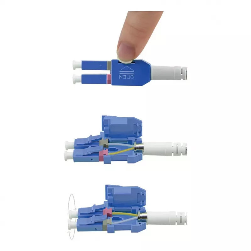 ROLINE LWL-Cable UNIBOOT Single Mode 9/125µm OS2 LC Duplex 0.5m - Kabelis - Vienmoda optiskā šķiedra