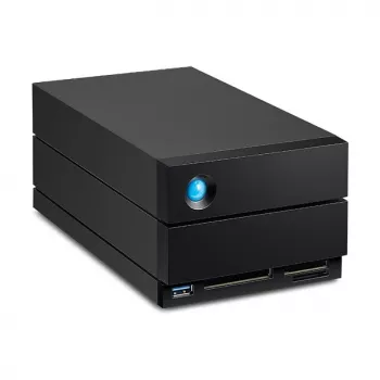 LaCie 2big Dock v2 60 TB galddatora disku masīvs, 2 nodalījumu HDD krātuve