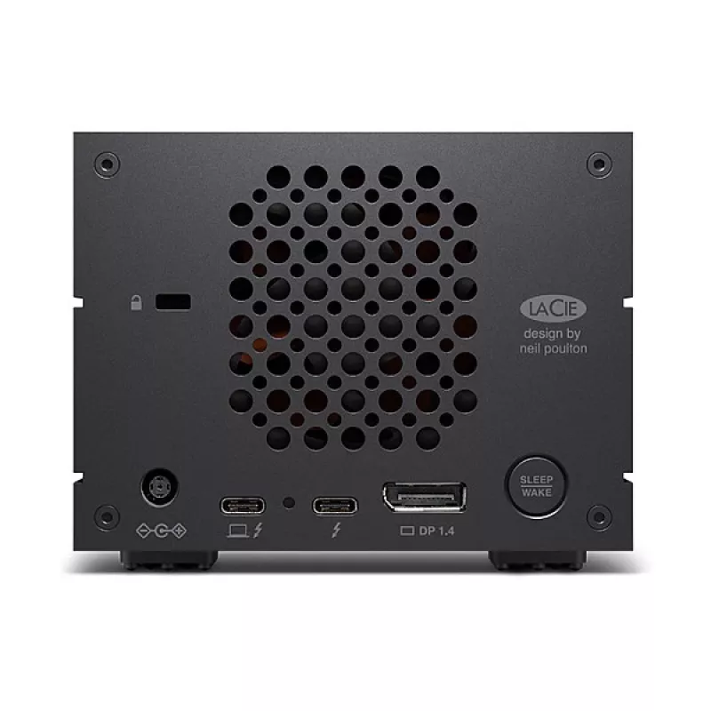 LaCie 2big Dock v2 60 TB galddatora disku masīvs, 2 nodalījumu HDD krātuve