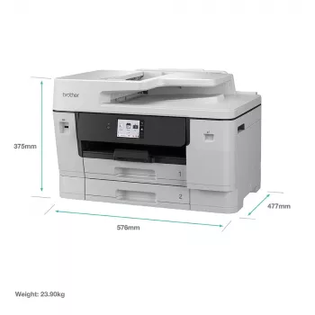 Daudzfunkciju tintes printeris Brother MFC-J6960DW — A3, 1200 x 4800 dpi, 31 lpp/min, Wi‑Fi, Ethernet, abpusējā drukāšana