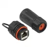 Good Connections plākstera kabeļa savienotājs āra apstākļiem IP68 Cat. 6a RJ45 pilnībā ekranēts melns Good - Tīkls