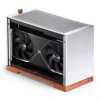 Jonsbo T9 Melns datora korpuss Mini-Enclosure ITX PCIe 5.0 pacēlāja kabelis - melns (T9 Melns PCIE 5.0)