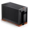 Jonsbo T9 Melns PC-Enclosure Mini-Enclosure ITX PCIe 5.0 riser kabelis - Silver (T9 SILVER PCIE 5.0)