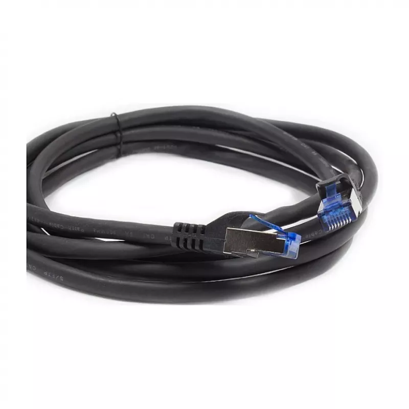 Alcasa 8060-SF100S tīkla kabelis 10 m Cat6a S/FTP (S-STP) melns (8060-SF100S)