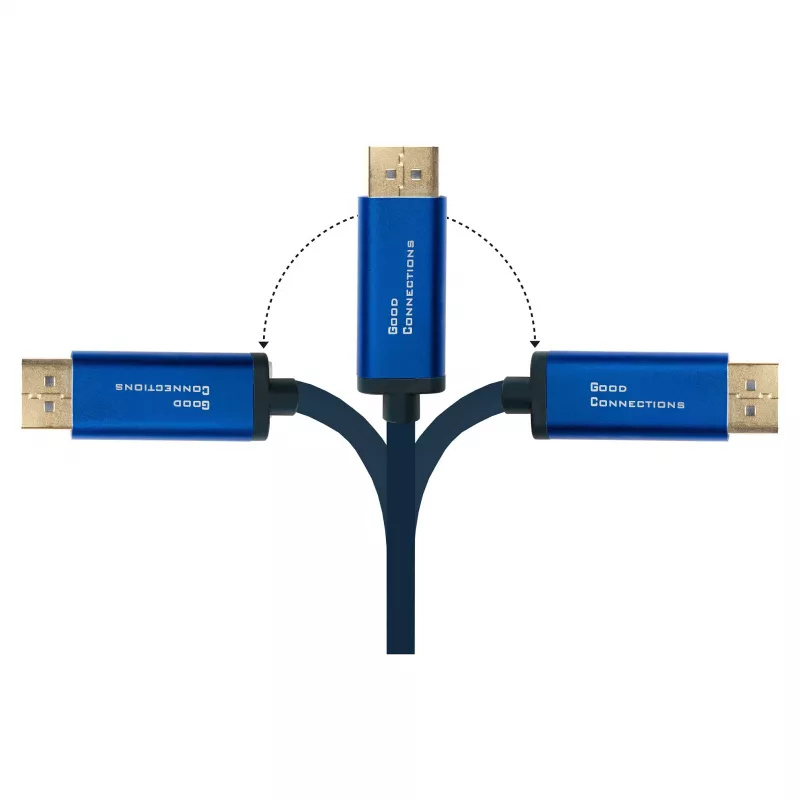 Alcasa 4812-CSF030B 3m adaptera kabelis USB-C - 3 m - USB Type-C - DisplayPort - vīrišķais - vīrišķais - taisns (4812-CSF030B)