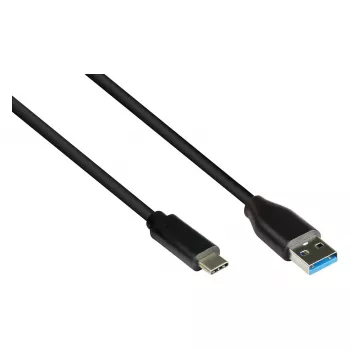 Good Connections 2831-AC005S - 0,5 m - USB A - USB C - USB 3.2 Gen 2 (3.1 Gen 2) - 10000 Mbit/s - melns