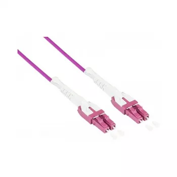 Alcasa LW-U820LC4 optiskās šķiedras kabelis 20 m 2x LC OM4 violets (LW-U820LC4)