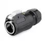 Alcasa S1 IC01-24R01 - RJ45 - Melna - Vīrišķais/Sievišķais - taisns - Metāls - silikagels - cinks - IP65 - IP67 (IC01-24R01)