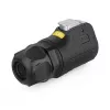Alcasa S1 IC01-24R01 - RJ45 - Melna - Vīrišķais/Sievišķais - taisns - Metāls - silikagels - cinks - IP65 - IP67 (IC01-24R01)