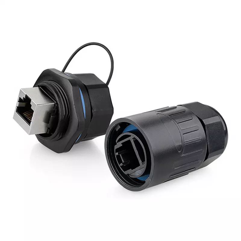 Alcasa IC06-R103 - RJ45 - Melns - Varš - Plastmasa - silikagels - IP65 - IP67 - -40 - 80 °C (IC06-R103)