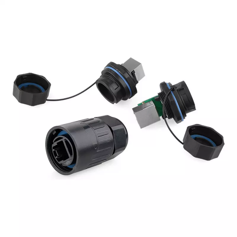 Alcasa IC06-R103 - RJ45 - Melns - Varš - Plastmasa - silikagels - IP65 - IP67 - -40 - 80 °C (IC06-R103)