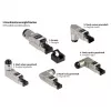 RJ45 spraudnis Cat. 6A, bez instrumentiem / montējams uz vietas, STP ekranēts, metāla, 5 virzieni, Good (GC-N0165)