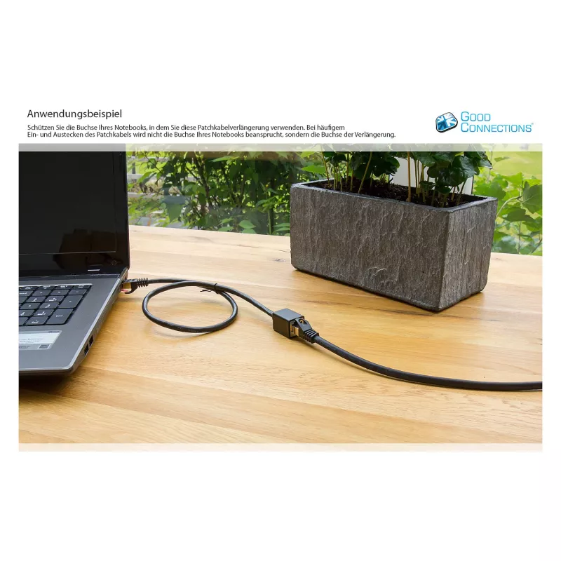 Goodconnections 8063VR-050S Ethernet komutācijas kabelis melns