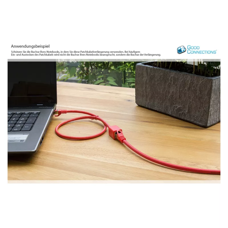 Goodconnections 8063VR-030R Ethernet komutācijas kabelis Red