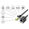 Goodconnections 8070VR-005S Ethernet komutācijas kabelis melns