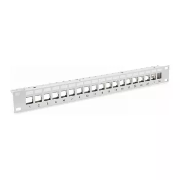 EFB-Elektronik sadales panelis Patchpanel 48,30cm (19) 1HE, 24 porti, pelēks, bez Keystone Ražotājs: EFB Elektronik (EC020100001)