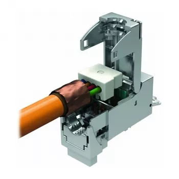 EasyLan CKFAK001 - Tīkla raidītājs un uztvērējs - Cat6a - 10,100,10000 Mbit/s - IP20 - Sudraba krāsa - -40 - 70 °C