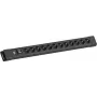 Pagarinātājs Bachmann CONNECTUS 12x CEE7/3 kontaktligzdas ar 1x slēdzi, 2,0 m kabelis, CEE7/7 spraudnis, melns