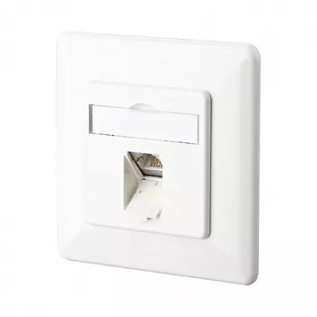 METZ CONNECT BTR E-DAT C6 8(8) UP - pieslēguma ligzda, padziļinājumā montējama - RJ-45 - tīri balta, RAL 9010 (1307371002-I)