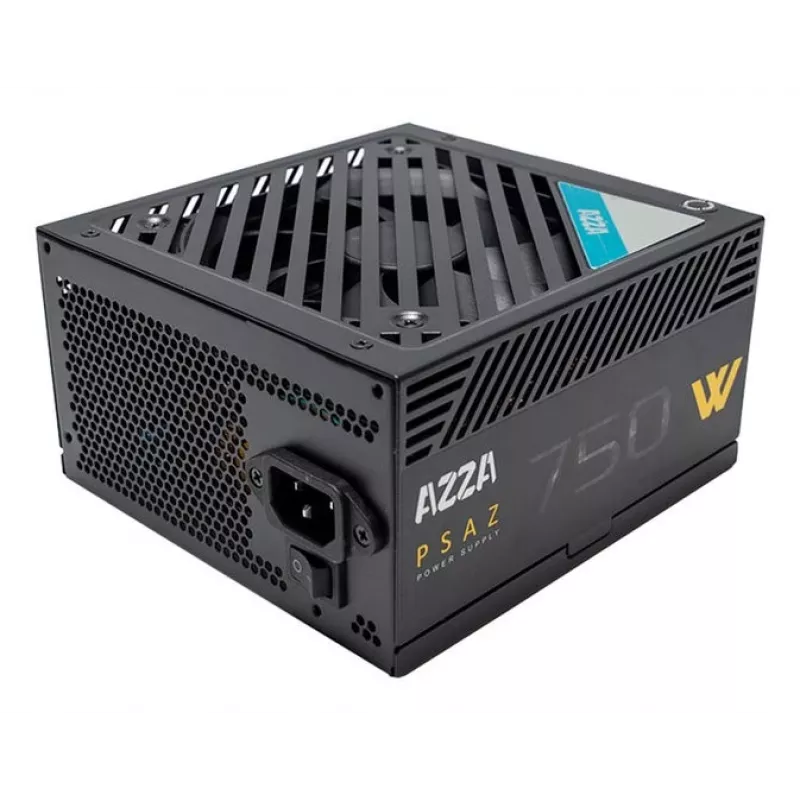 Barošanas bloks AZZA PSAZ-750W 750 W 20+4 pin ATX 80 PLUS Bronze melns, nemodulārs