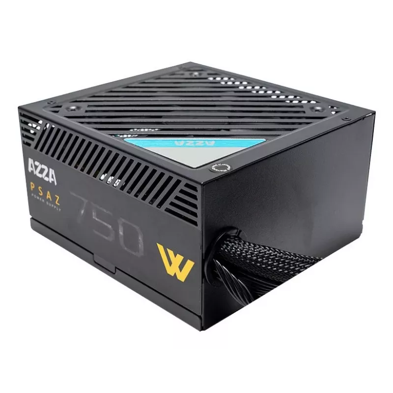 Barošanas bloks AZZA PSAZ-750W 750 W 20+4 pin ATX 80 PLUS Bronze melns, nemodulārs