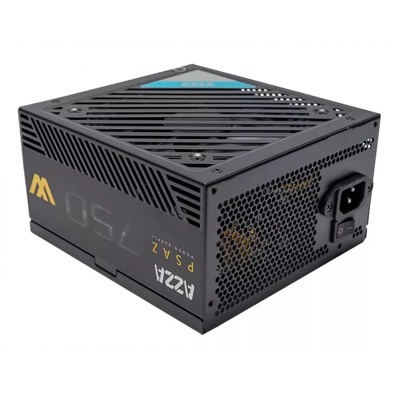 Barošanas bloks AZZA PSAZ-750W 750 W 20+4 pin ATX 80 PLUS Bronze melns, nemodulārs