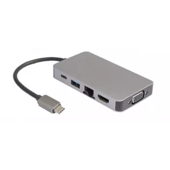 USB-C Mini dokstacija USB-C uz 2 x USB3.0 A / RJ45 /