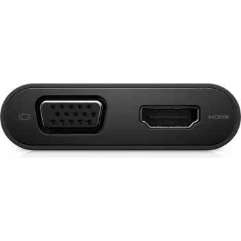 DELL USB-C - HDMI / VGA / Ethernet / USB 3.0 - melns - vadu - USB 3.2 Gen 1 (3.1 Gen 1) Type-C - 10,100,1000 Mbit/s - melns - 1920 x 1080 pikseļi - Dell (DA200)