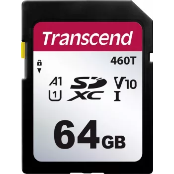 Transcend TS64GSDC460T-VS1 SD karte mazumtirdzniecības iepakojumā 64 GB (TS64GSDC460T-VS1)