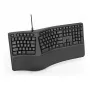 Bezvadu ergonomiska kompakta tastatūra TRUST KEYRA ERGO MULTI DE — bezvadu, kompakts izkārtojums, vācu taustiņu komplekts