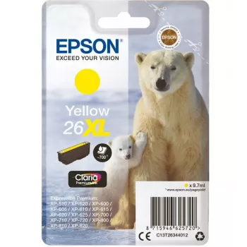 Dzeltena tintes kasetne 26XL/C13T26344010 Epson