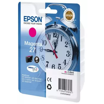 Tintes kasetne Epson DURABrite Ultra C13T27034010 fuksīna, pigmenta tinte, 1 gab.