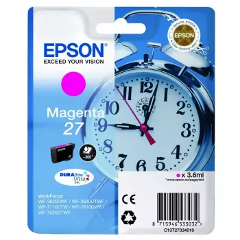 Tintes kasetne Epson DURABrite Ultra C13T27034010 fuksīna, pigmenta tinte, 1 gab.