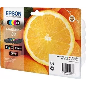 Kasetne Epson Ink C13T33374011/33 Multipack BK PBK C M Y