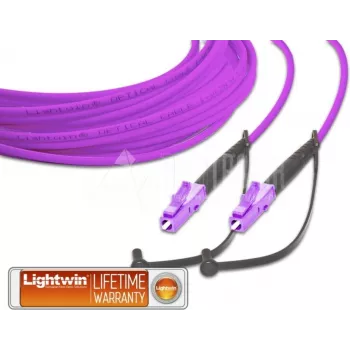 Lightwin augstas kvalitātes simpleksais optiskais komutācijas kabelis, MM OM4, LC - LC optiskais komutācijas kabelis (LSP-50 LC-LC 2.0 OM4)
