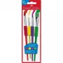 Otas komplekts Faber-Castell Pinsel 4-daļu Soft Grip BK — mākslinieku otas, 4 gabali